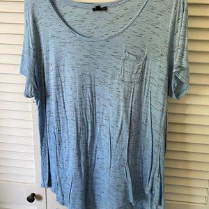 Blue & Gray Heather Shirt, XL